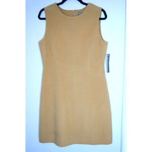 NWT Kate Hill wool dress caramel tan size 10 petite